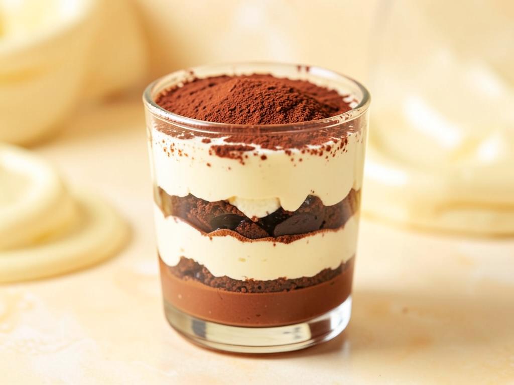 Tiramisú en vaso